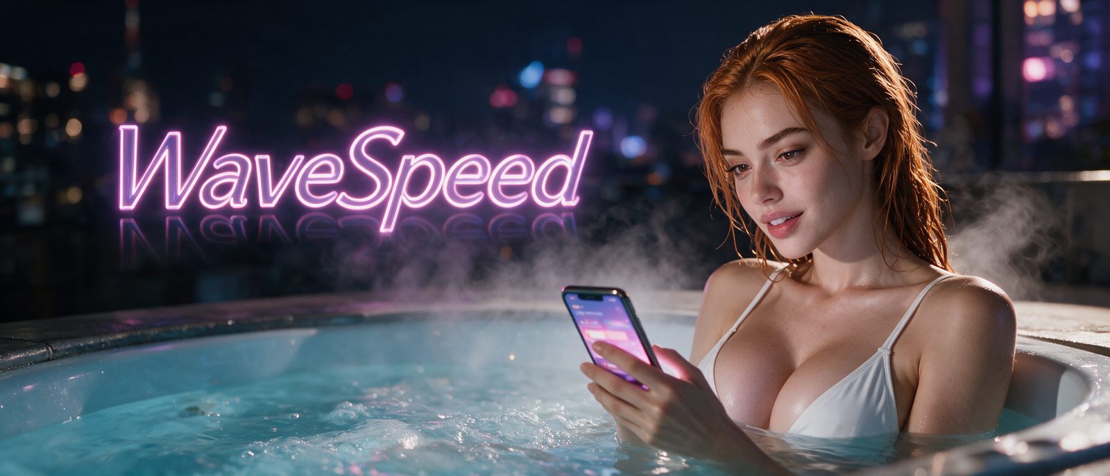 Editorial-Szene zum Test von WaveSpeed — KI-generiertes SFW-Motiv
